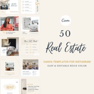 50 Canva Instagram realtor templates
